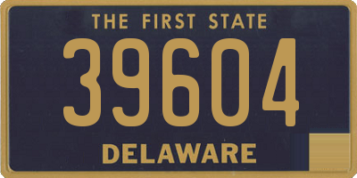 DE license plate 39604