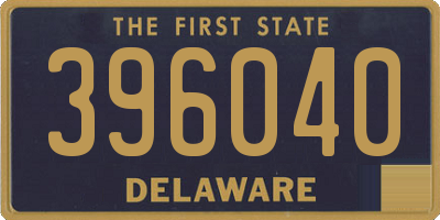 DE license plate 396040