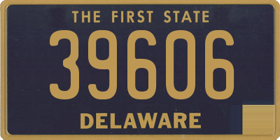 DE license plate 39606