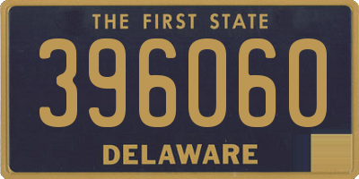 DE license plate 396060