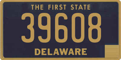 DE license plate 39608