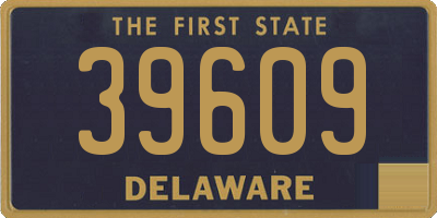 DE license plate 39609