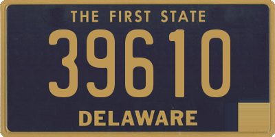 DE license plate 39610