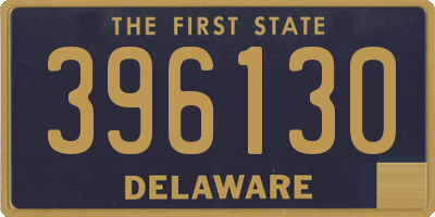 DE license plate 396130