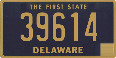 DE license plate 39614