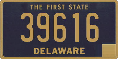 DE license plate 39616