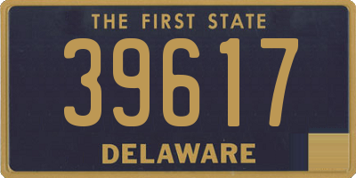 DE license plate 39617