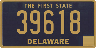DE license plate 39618