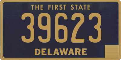 DE license plate 39623