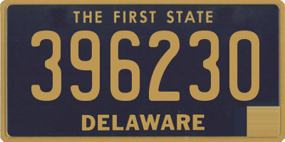 DE license plate 396230