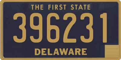 DE license plate 396231