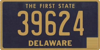 DE license plate 39624
