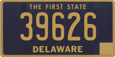 DE license plate 39626