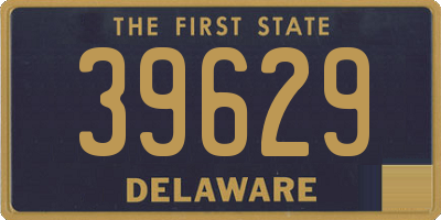 DE license plate 39629