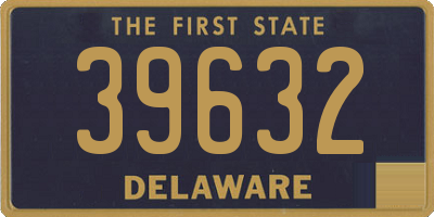 DE license plate 39632