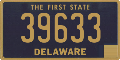 DE license plate 39633