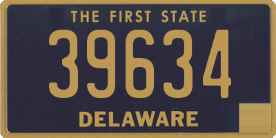 DE license plate 39634