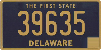 DE license plate 39635