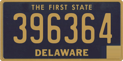 DE license plate 396364