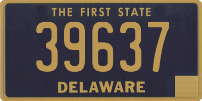 DE license plate 39637