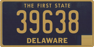 DE license plate 39638