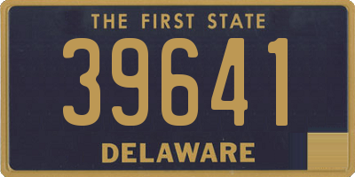 DE license plate 39641