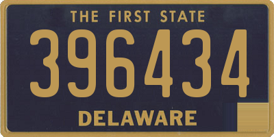 DE license plate 396434