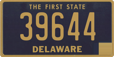 DE license plate 39644