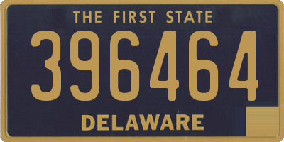 DE license plate 396464