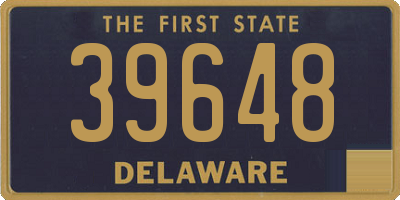 DE license plate 39648