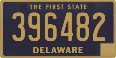 DE license plate 396482