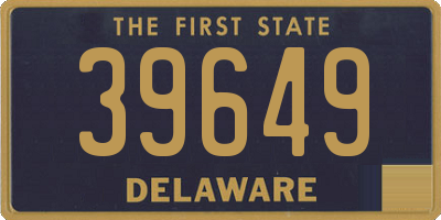 DE license plate 39649