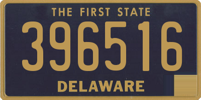 DE license plate 396516