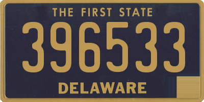 DE license plate 396533