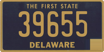 DE license plate 39655