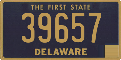 DE license plate 39657