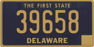 DE license plate 39658