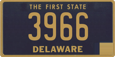 DE license plate 3966