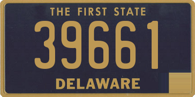 DE license plate 39661