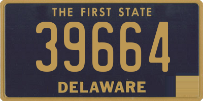 DE license plate 39664