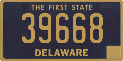 DE license plate 39668