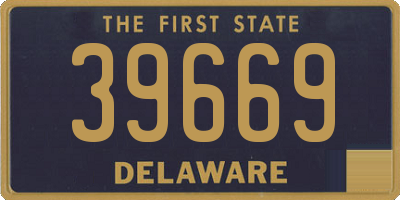 DE license plate 39669
