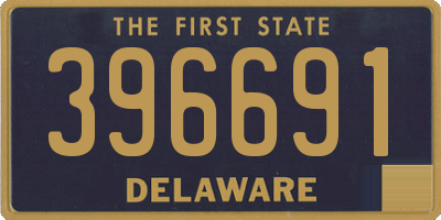 DE license plate 396691