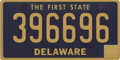 DE license plate 396696