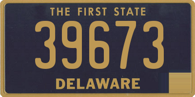 DE license plate 39673