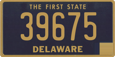 DE license plate 39675