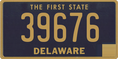 DE license plate 39676
