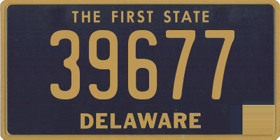 DE license plate 39677