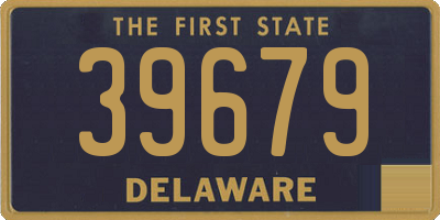 DE license plate 39679