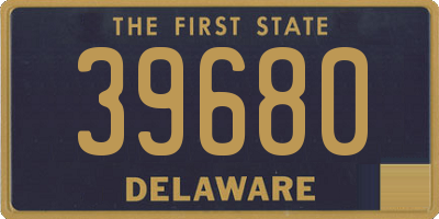 DE license plate 39680